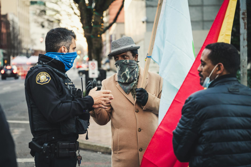 A community meeting where law enforcement discusses issues with local residents. — witness cooperation Pennsylvania