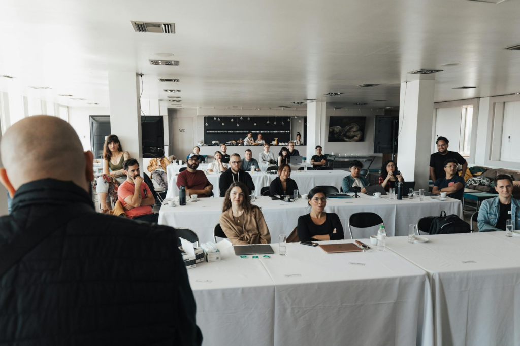A group of employees participating in a data security training workshop in Pennsylvania. — employee training data protec…