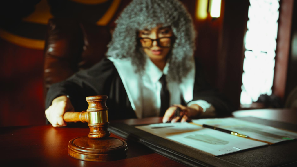 A judge listening intently to a witness's testimony. — serving as a witness Pennsylvania