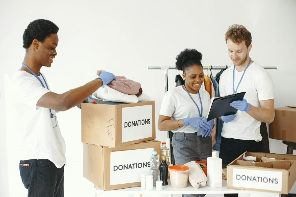 An image depicting community engagement in charity awareness, illustrating the importance of a fraud-resistant donation strategy.