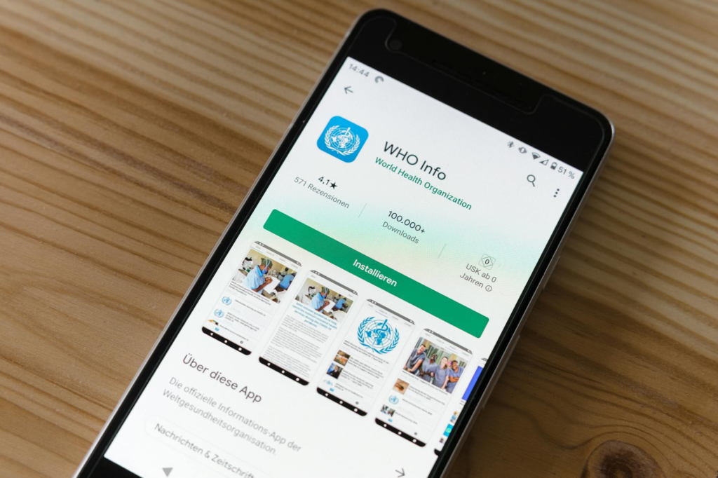 An image of a mobile app interface for charity evaluation — resources researching charities