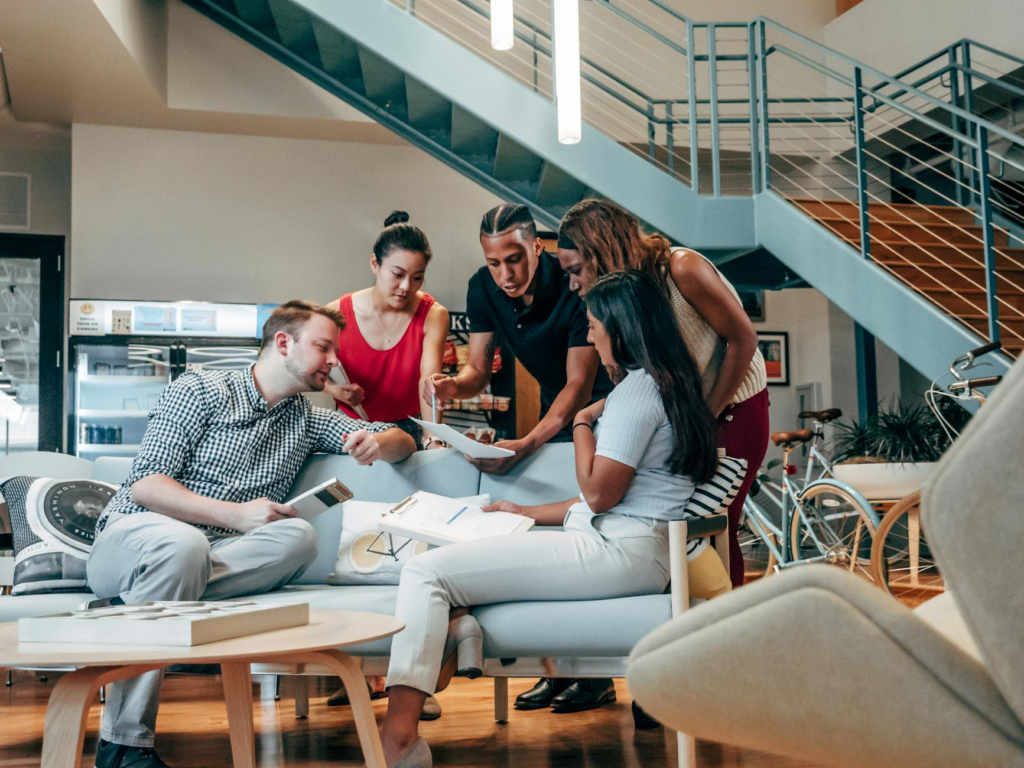 Image of a group of people brainstorming a charity mission statement. — start legitimate charity Pennsylvania