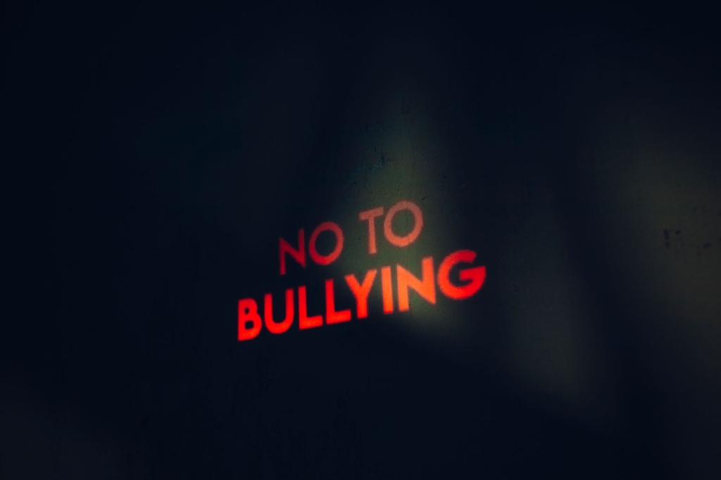 A visual guide to identifying different types of bullying. This image will complement the school safety guide by outlining effective bullying prevention strategies.
