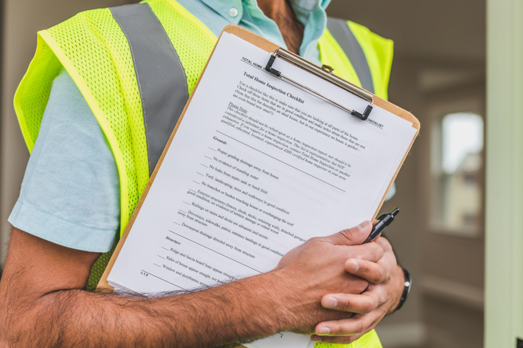 A seasonal checklist graphic showing maintenance tips for home security checklist