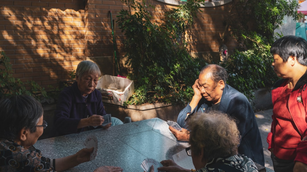 A visual representation of a neighborhood watch meeting focusing on elder safety. This image highlights community efforts in senior scam prevention.