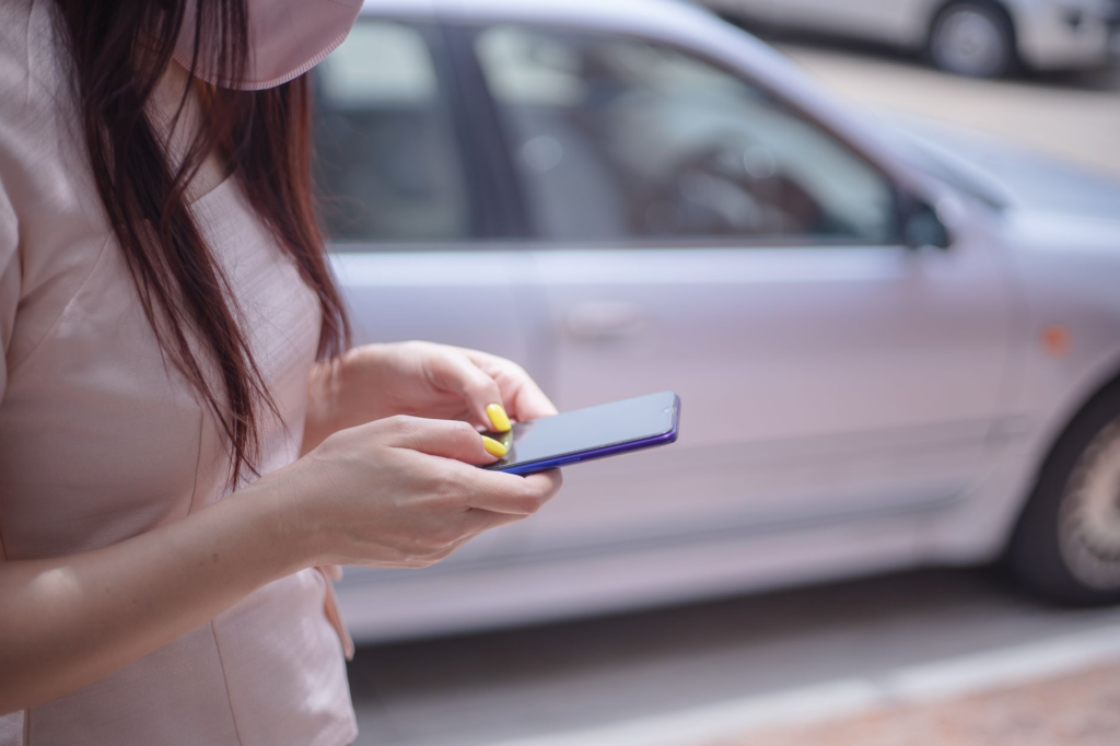 An image of a person using a smartphone to report a crime anonymously. — submit tip PA Crime Stoppers