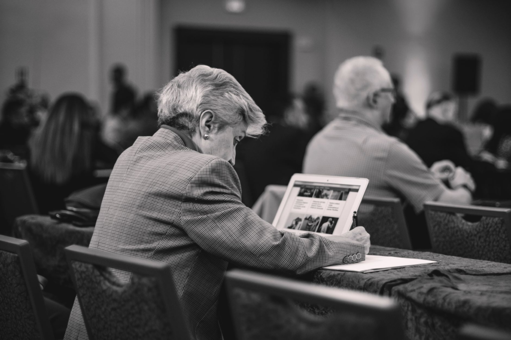 A community meeting where citizens learn about technology in crime reporting. — technology in crime reporting PA