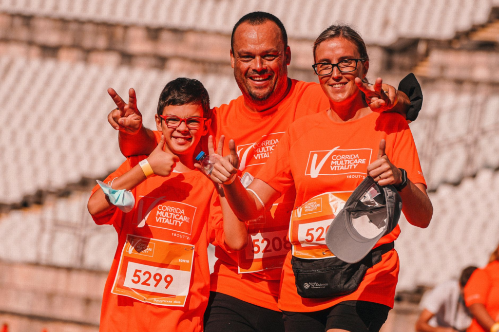A successful charity run showcasing participants wearing branded shirts. — fundraiser for PA Crime Stoppers