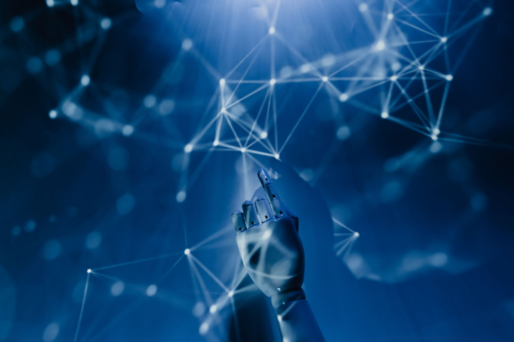 A visual representation of future technologies in crime prevention, such as AI and big data. — technology in crime stoppers