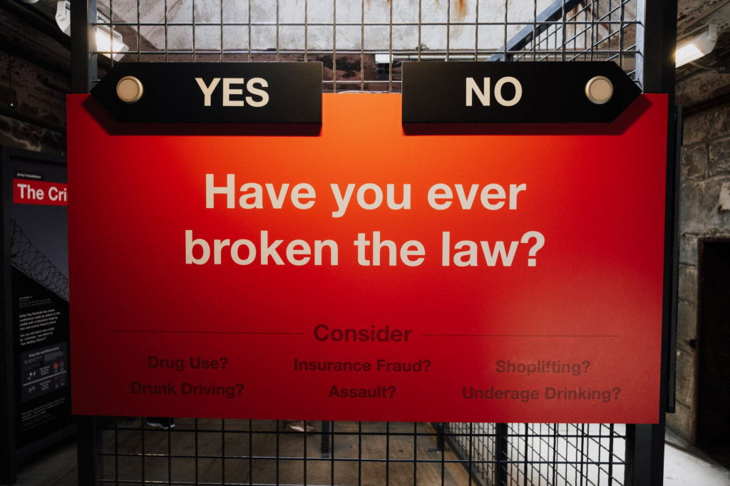 Photo of a PA Crime Stoppers poster in a community center. — report crime anonymously Pennsylvania